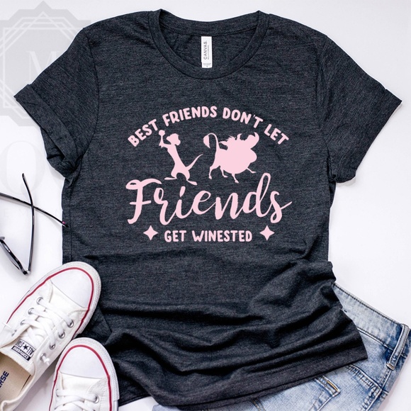 Timon & Pumbaa themed Funny Drinking tee for Women - Picture 2 of 4